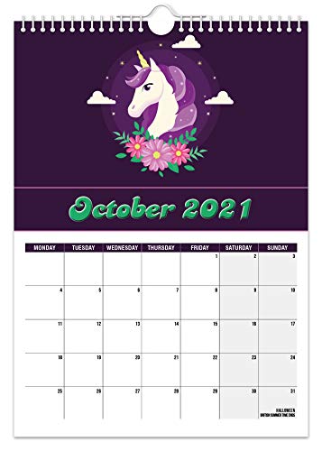Unicorn Wall Calendar 2021