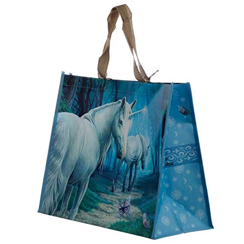 Blue Large Unicorn Shopping Bag