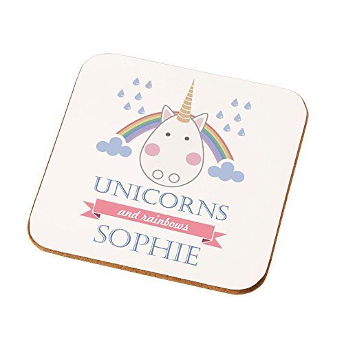 Personalised Unicorn Drinks Coaster