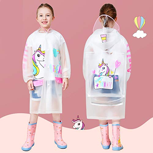 Transparent Unicorn Rain Coat | Poncho 