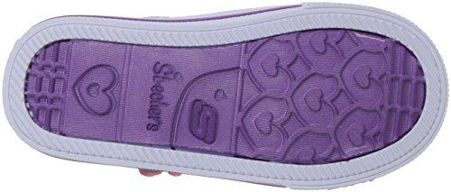 Skechers Baby Girls Trainers, Multicolour (Silver/Hot Pink)