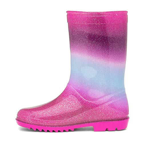 Pink, Blue Unicorn Wellington Boots