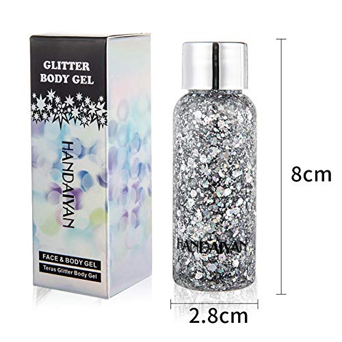 Unicorn Glitter Body Gel Silver
