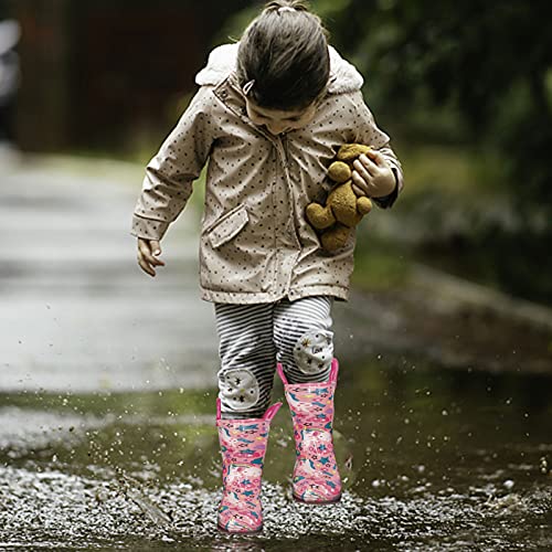 Girls Unicorn Design Wellington Boots
