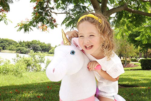 Pony Rider Ride On Unicorn Pony - Giddy up Unicorn Pony Plush Age 3+