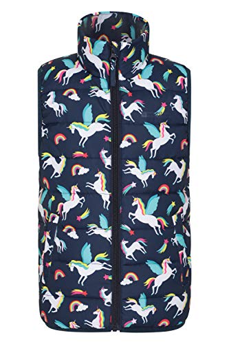 Mountain Warehouse Kids Padded Gilet | Body Warmer | Unicorn Design | Water Resistant