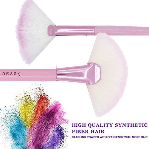 Hot Pink Unicorn Make Up Brush Set with Case 24pcs