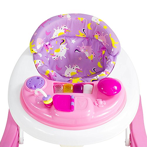 Unicorn Design Baby Walker Pink