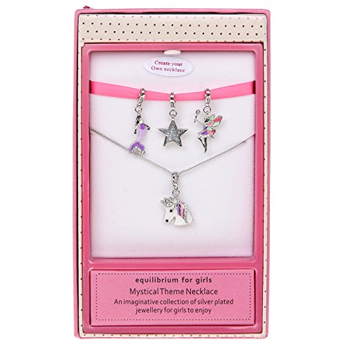 Equilibrium Girls Multi Necklace Mystical Unicorn