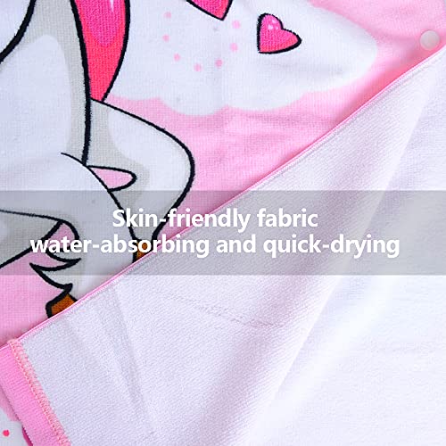 Unicorn Poncho Beach Towel | Pink 