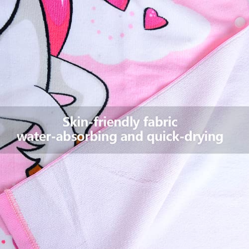 Unicorn Poncho Beach Towel | Pink