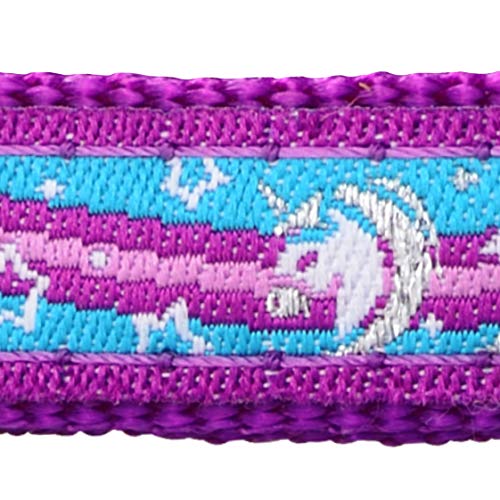 Purple Unicorn Dog Collar