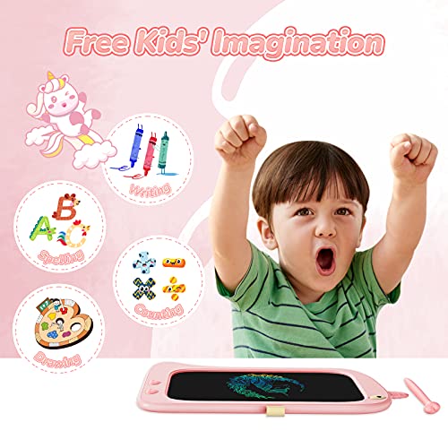 Kids Unicorn Design Writing Tablet | Drawing Pad | Pink