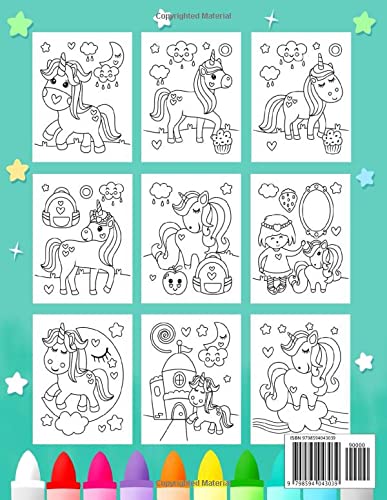 Unicorn Colouring Book | 60 Pages 