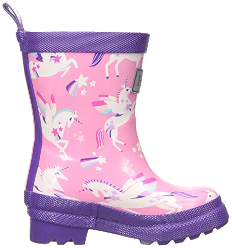 Cute stylish & trendy - Flying magical unicorn welly boots wellington boots, pink 