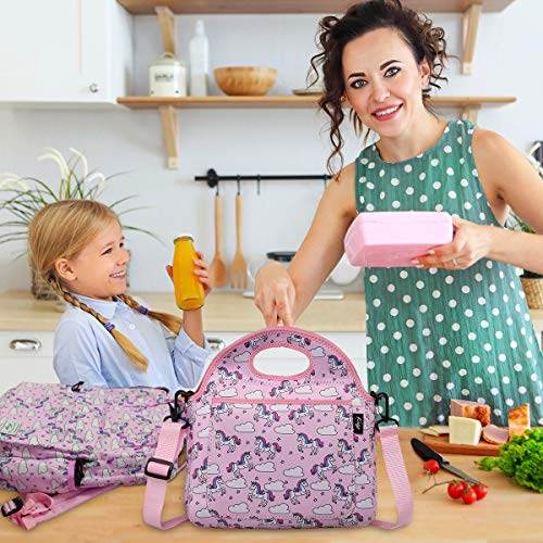 Unicorn Insulated Kids Lunch Tote Children’s Lunch Box | Pink