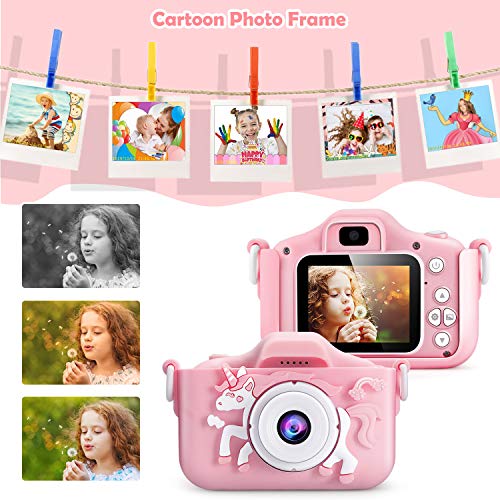 Pink Unicorn Design Digital Camera | For Kids 