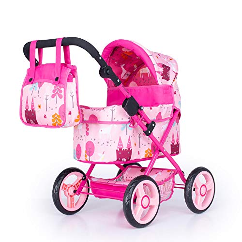 Cosatto | Unicorn Land | Cabi Dolls Pram | Inc. Matching bag | Pink
