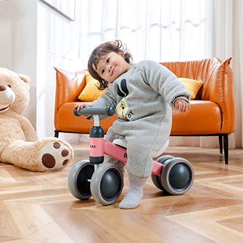 Black & Pink Toddler Push Bike | Ride On Bike