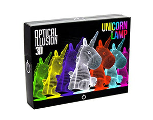 3D Optical Illusion Unicorn Lamp