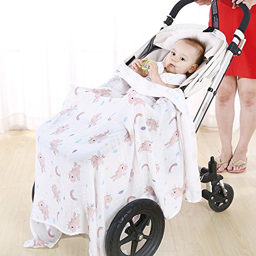 Unicorn Muslin Blanket For Baby