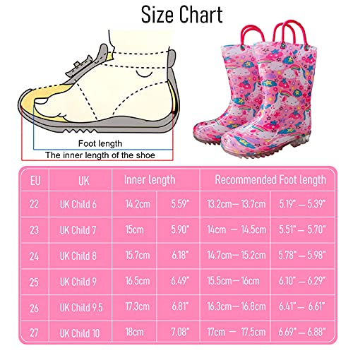 Unicorn & Rainbows Wellington Boots