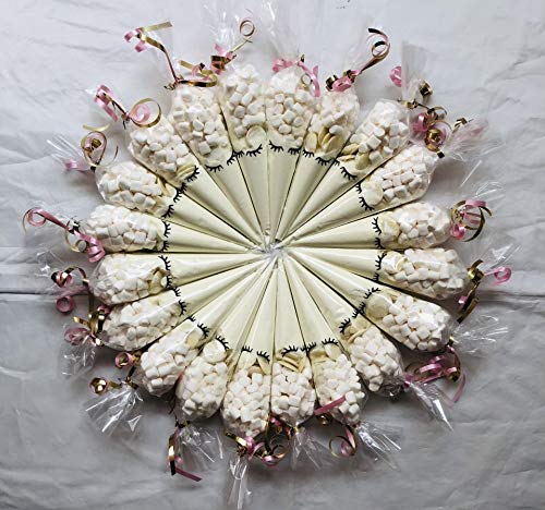White Hot Chocolate | Unicorn Cones Buttons & Marshmallows Handmade Cones