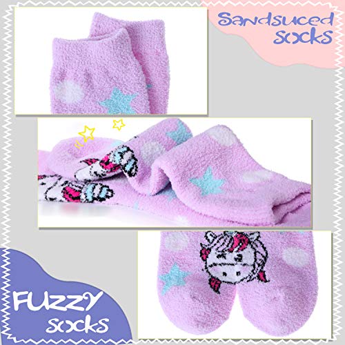 Pink Fluffy Unicorn Socks For Women