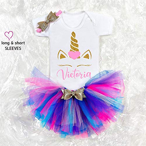 Unicorn Cake Smash Outfit Girls