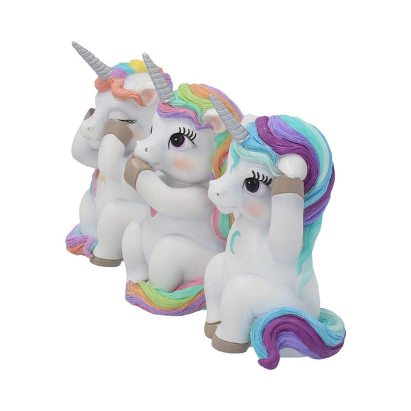 Three Wise Unicorns Ornament Figurine Set