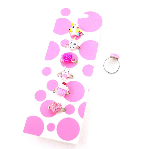 Unicorn rings set for kids