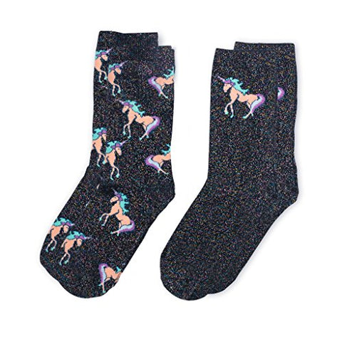 Firebox Unicorn Socks for Women - Glitter Socks 
