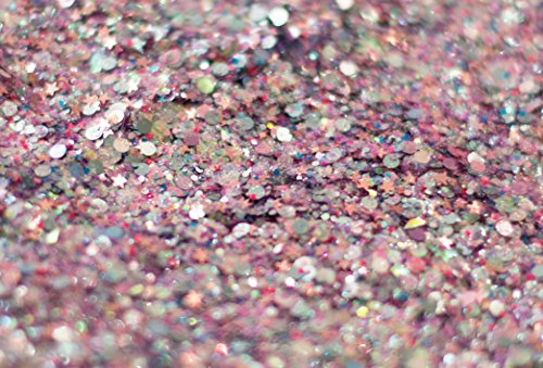 Coachella festival look, unicorn chunky glitter