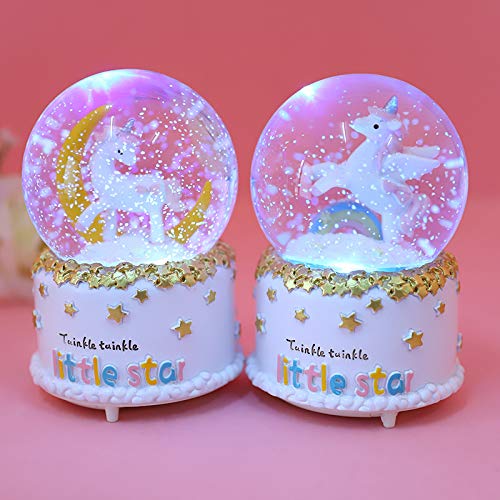 Cute Twinkle Star Unicorn Music Box 