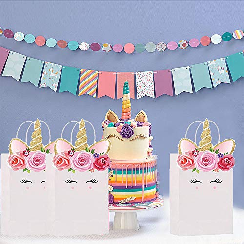Floral Unicorn Party Bags Gift Bags 