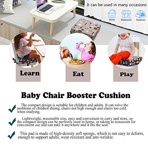Unicorn Baby Booster Seat | Highchair Booster Cushion Mat with Straps (Dark Blue Pegasus)