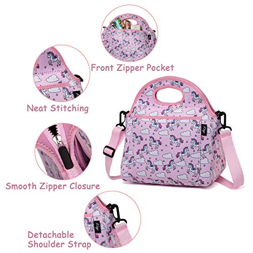 Pink Unicorn Lunch Bag With Handle