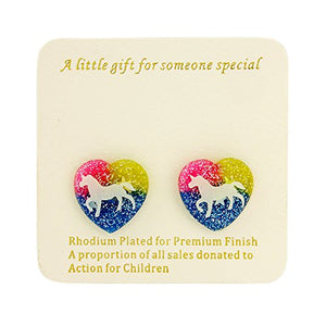 Kids Unicorn Ear rings Gift Set