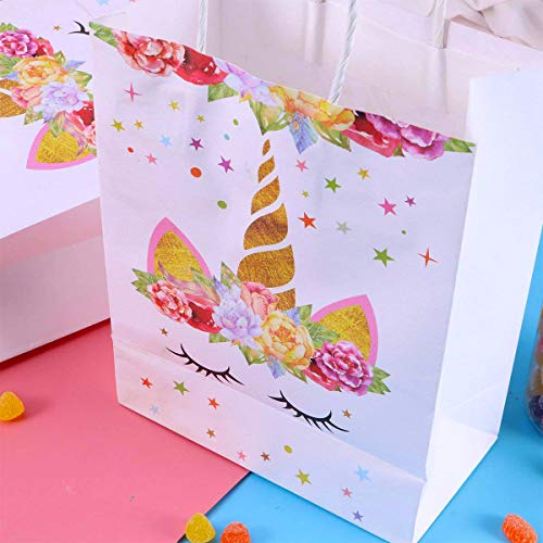 Floral Unicorn Party Bags 12 Pack