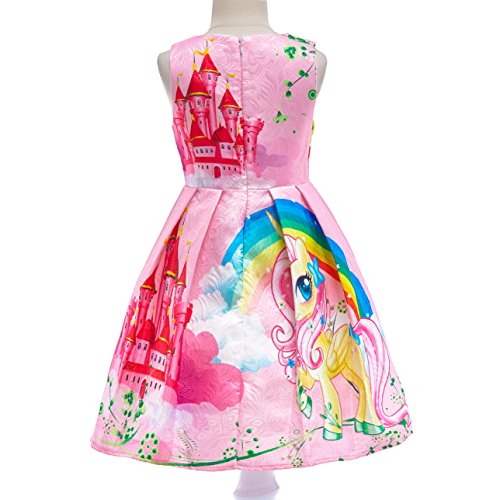 Pretty Unicorn Dress For Girls | Pink