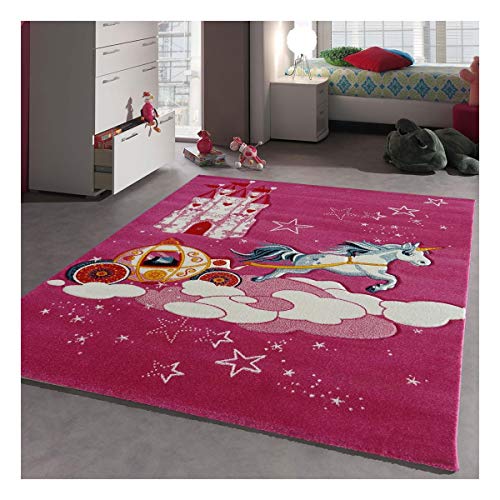 Unicorn Rug Pink Kids Bedroom 
