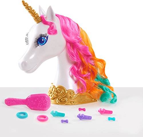 Rainbow Haired Unicorn Styling Head | Barbie