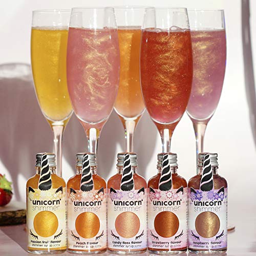 Flavoured Unicorn Shimmer Syrup For Drinks 