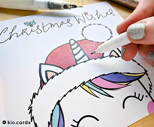 Cute Unicorn Daughter Christmas Card