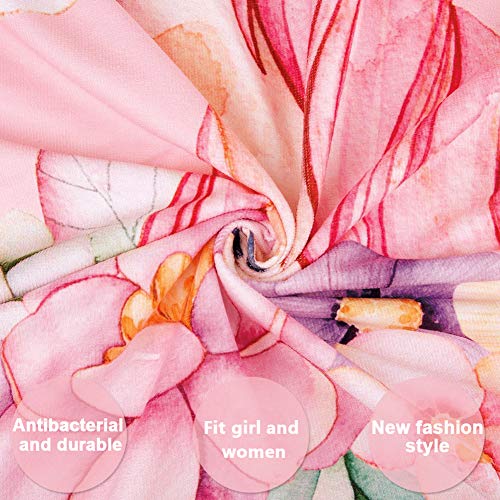 Floral Unicorn Beach Towel | Circular | Ultra Soft | Pink