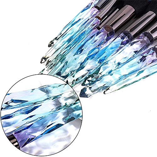 Unicorn Crystal Make Up Brushes 10 Pieces