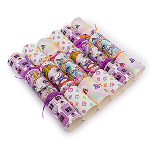 6 Pack Unicorn Christmas Crackers Poopsie Fizzing Bath Bomb