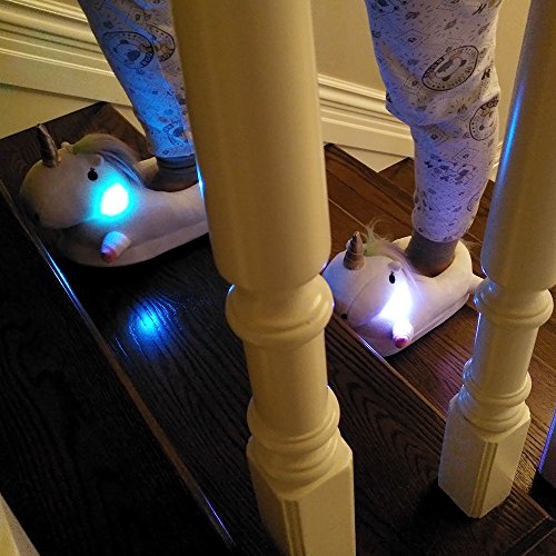 Light Up Unicorn Slippers For Women | Novelty Unicorn Gift