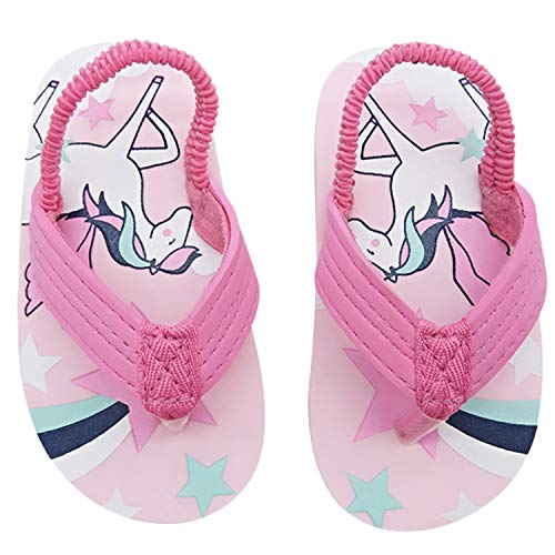 Cute Pink Unicorn Flip Flops 