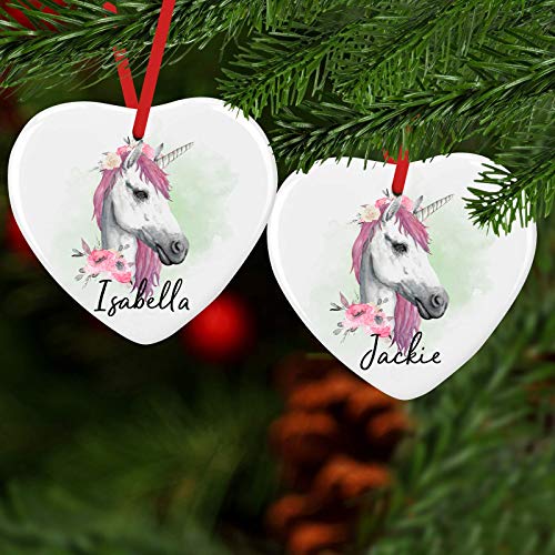Personalised Unicorn Christmas Tree Decoration